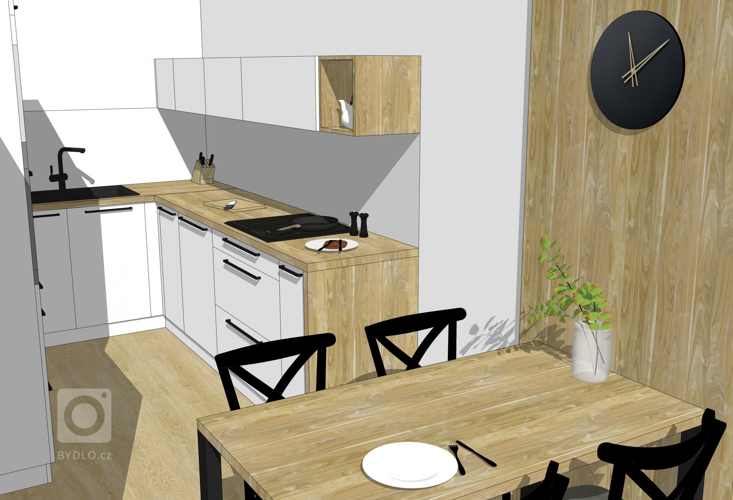 BYT V PANELOVÉM DOMĚ - ZMĚNA DISPOZICE, NÁVRH KUCHYNĚ A OBÝVÁKU
Jednalo se o kompletní rekonstrukci velkého bytu, kde jsme řešili především zásadní změnu…