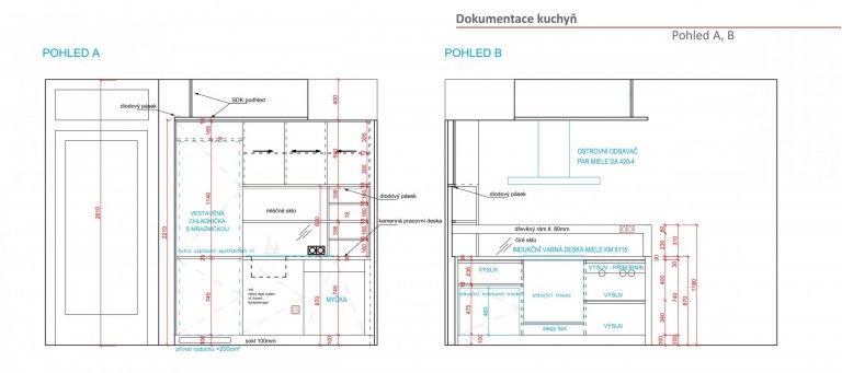 Ukázka dokumentace Kuchyně