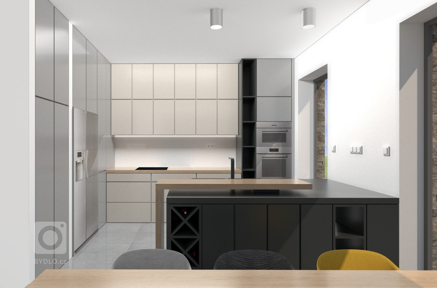 Kuchyni v&nbsp;právě dokončované novostavbě rodinného domu v&nbsp;Bavorovicích si majitelé přáli navrhnout velice minimalisticky a zároveň se chtěli vyhnout…