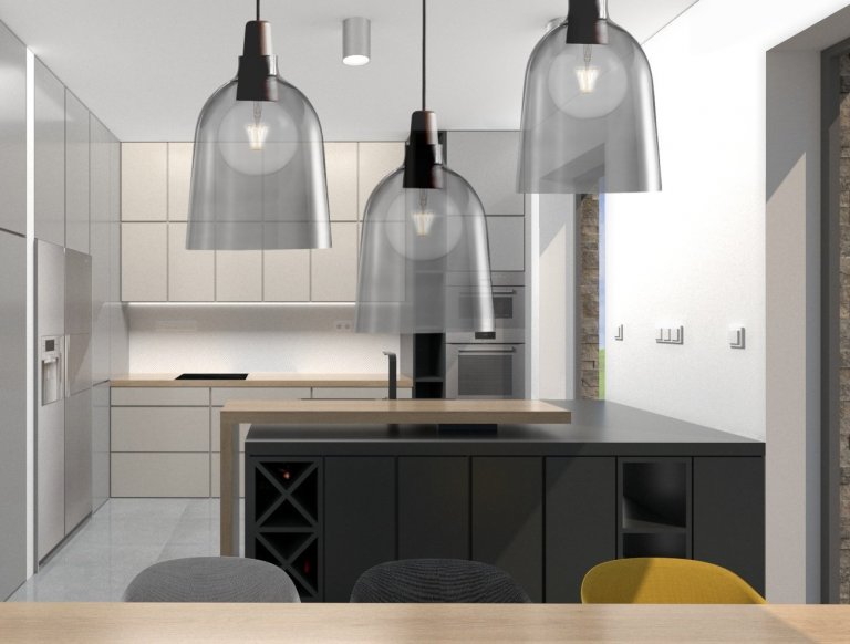Kuchyni v&nbsp;právě dokončované novostavbě rodinného domu v&nbsp;Bavorovicích si majitelé přáli navrhnout velice minimalisticky a zároveň se chtěli vyhnout…