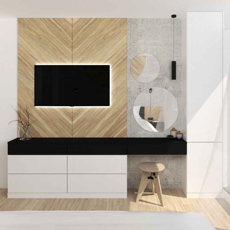 Po předchozí spolupráci na návrhu dětských pokojů pro jejich tři ratolesti nás rodiče oslovili, abychom vytvořili nové útočiště i pro ně. V ložnici si přáli…