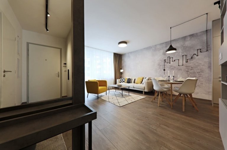 Chlapský interiér v industriálním stylu