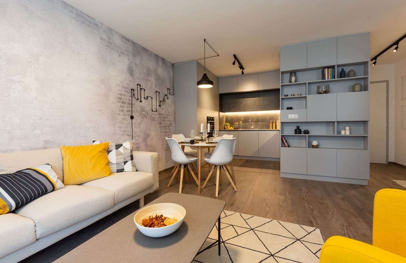 Chlapský interiér v industriálním stylu