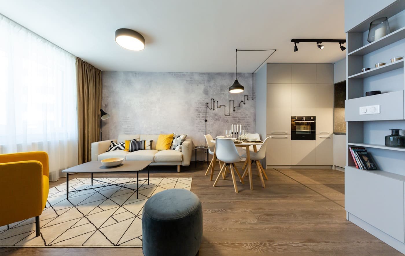 Chlapský interiér v industriálním stylu