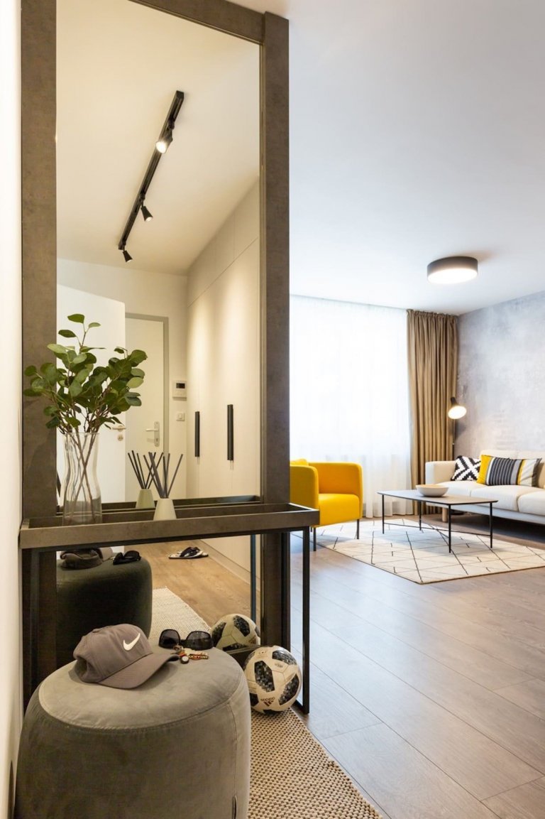 Chlapský interiér v industriálním stylu