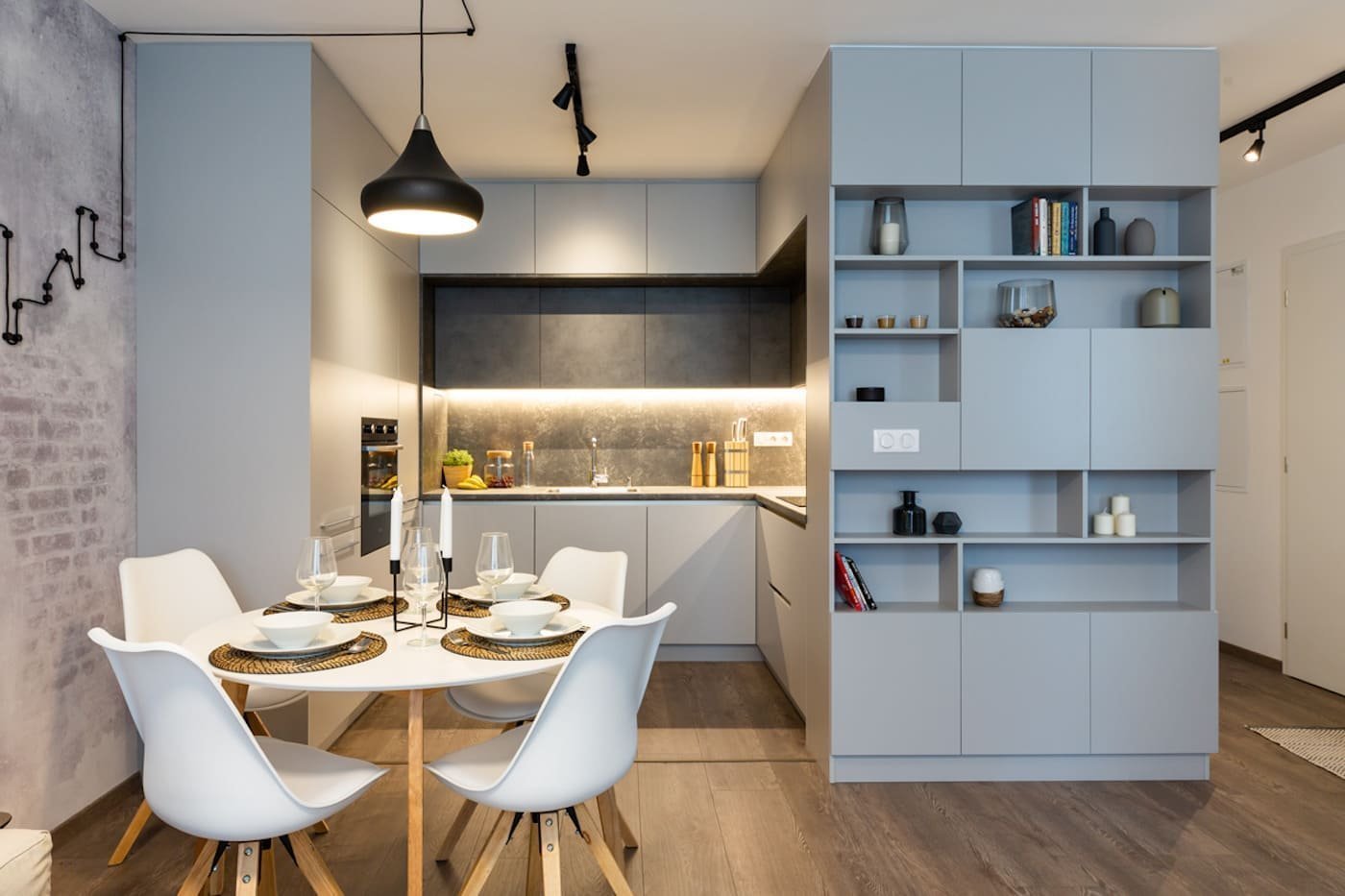 Chlapský interiér v industriálním stylu