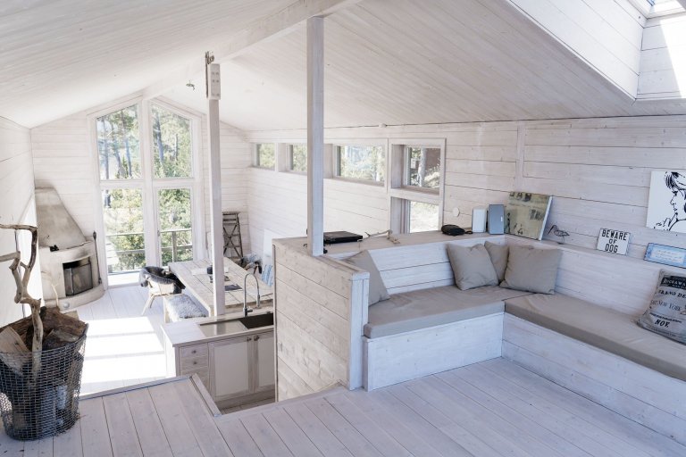 Dřevostavba u jezera