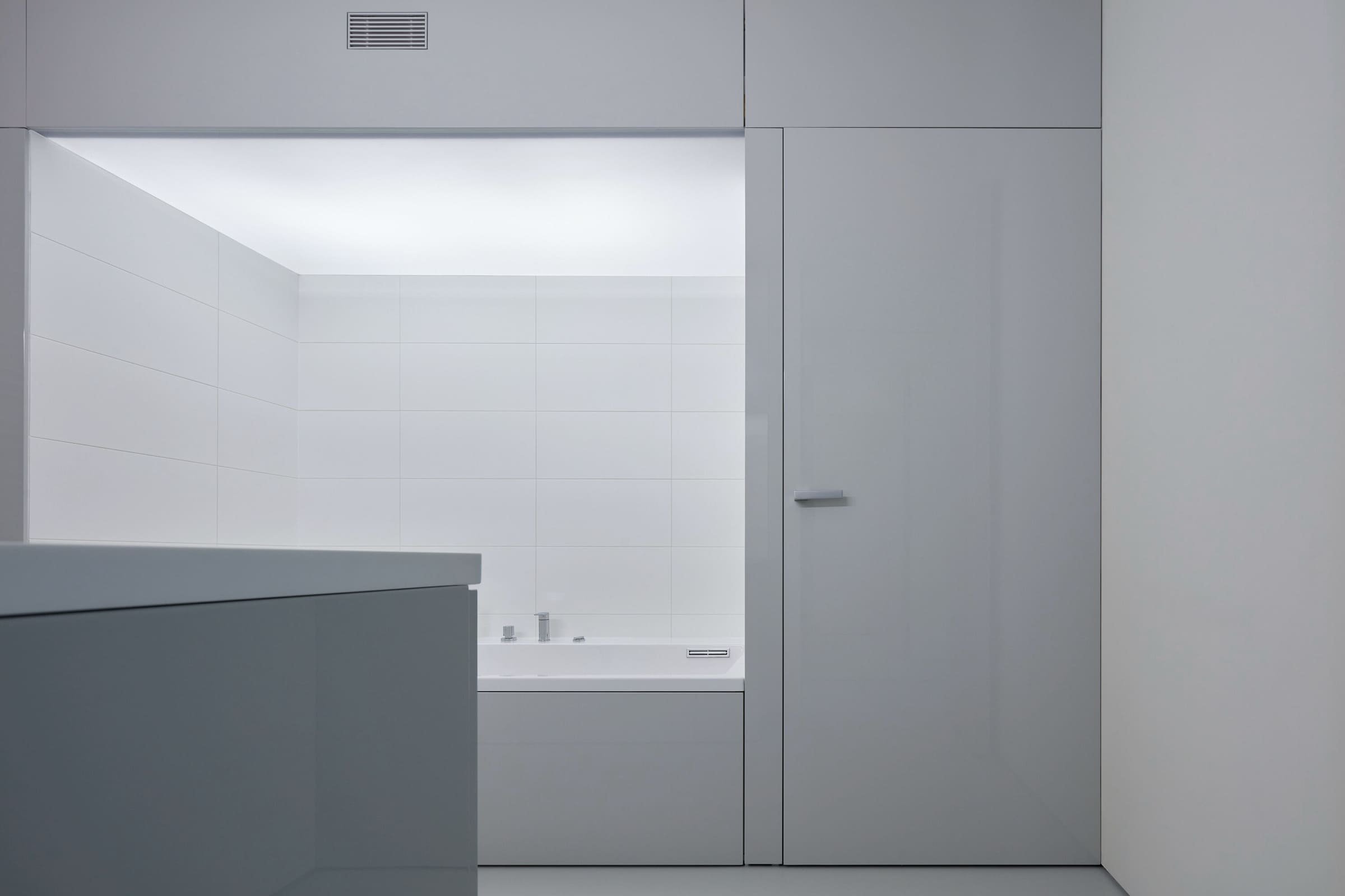 Dům se zelenou střechou v údolí řeky Dyje