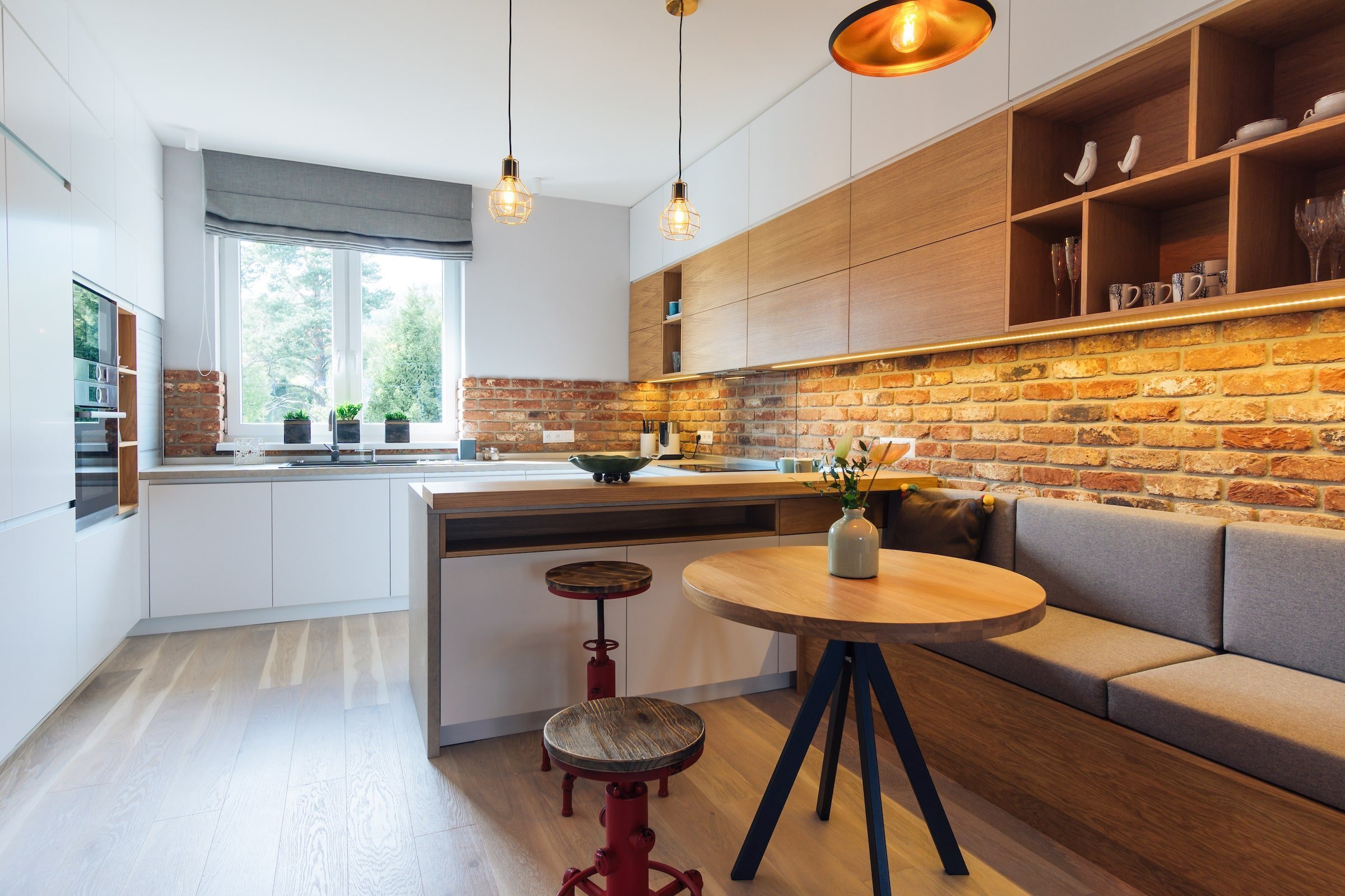 Moderní interiér s výhledem na Tatry