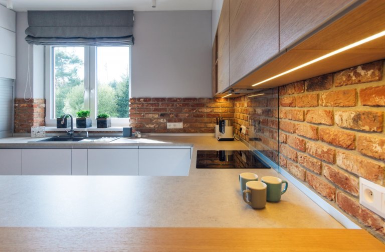 Moderní interiér s výhledem na Tatry