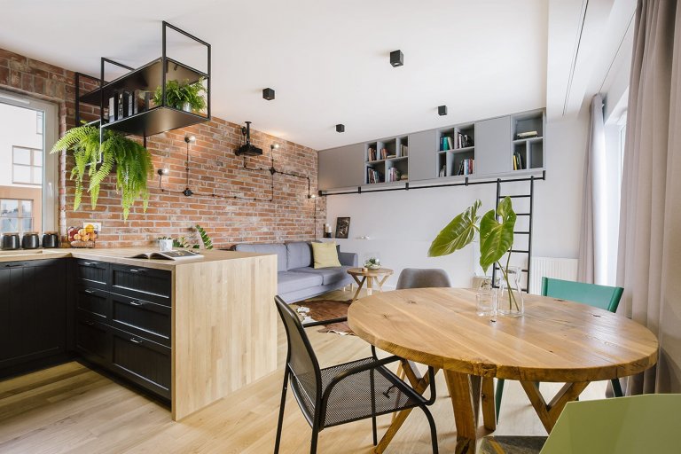 Nápaditý byt ve stylu loftu