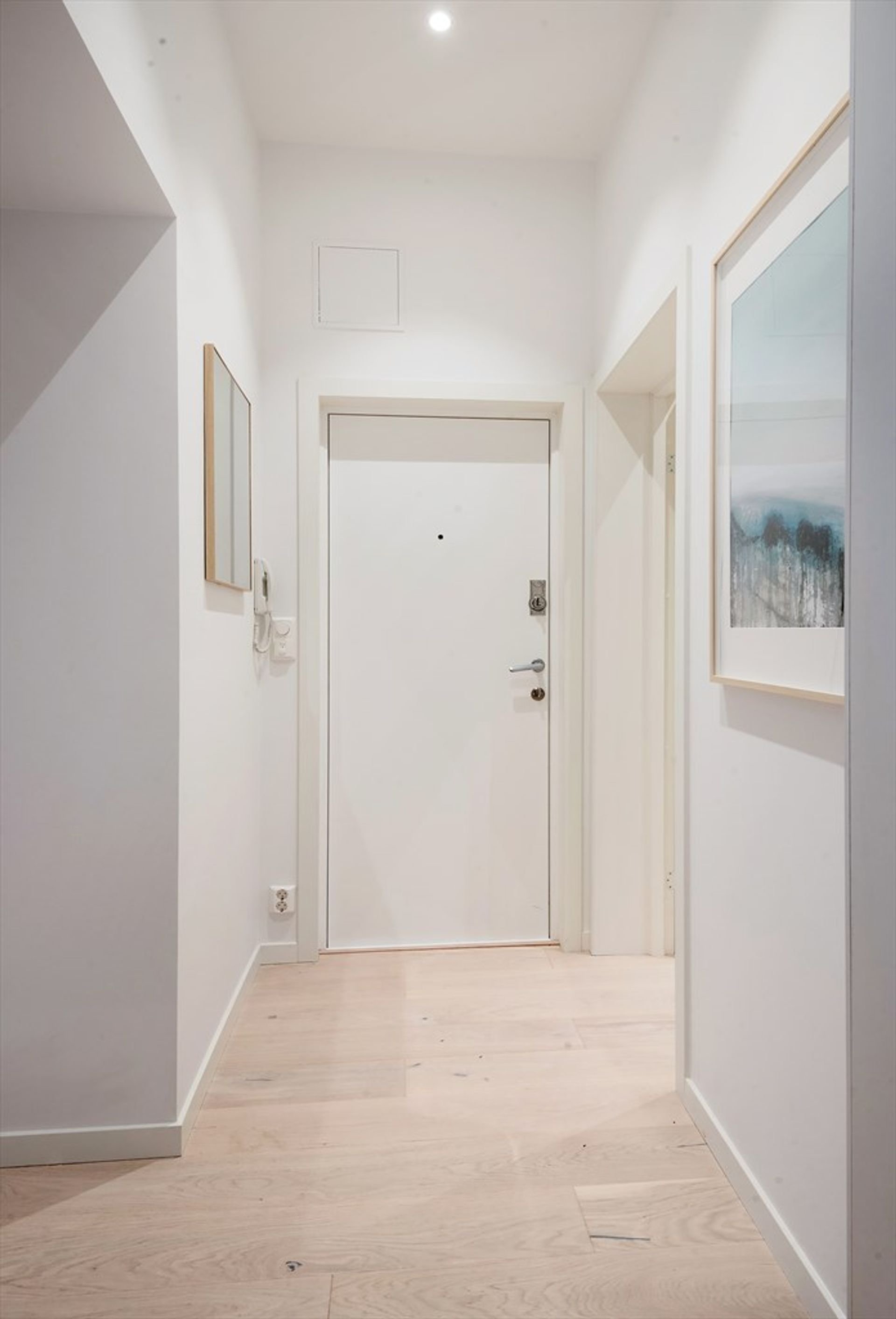 Norský interiér s cihlovou zdí