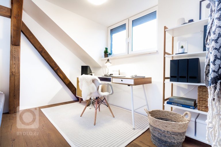 Podkrovní byt cestovatelů (mladé rodiny) v podhůří Beskyd