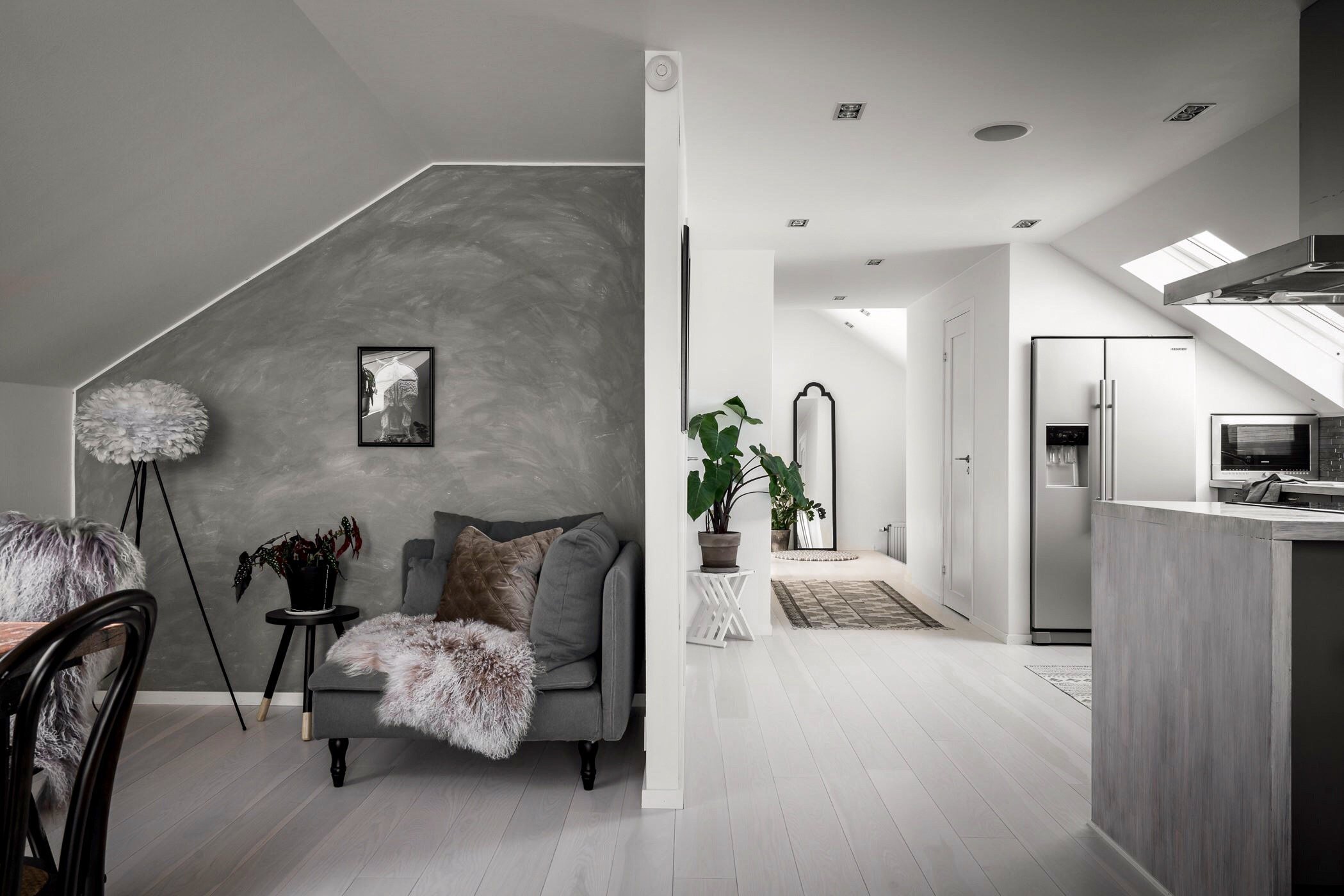 Podkrovní byt ze severu