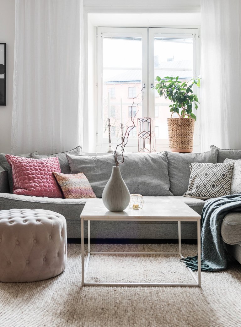 Skandinávské bydlení s pastelovými akcenty