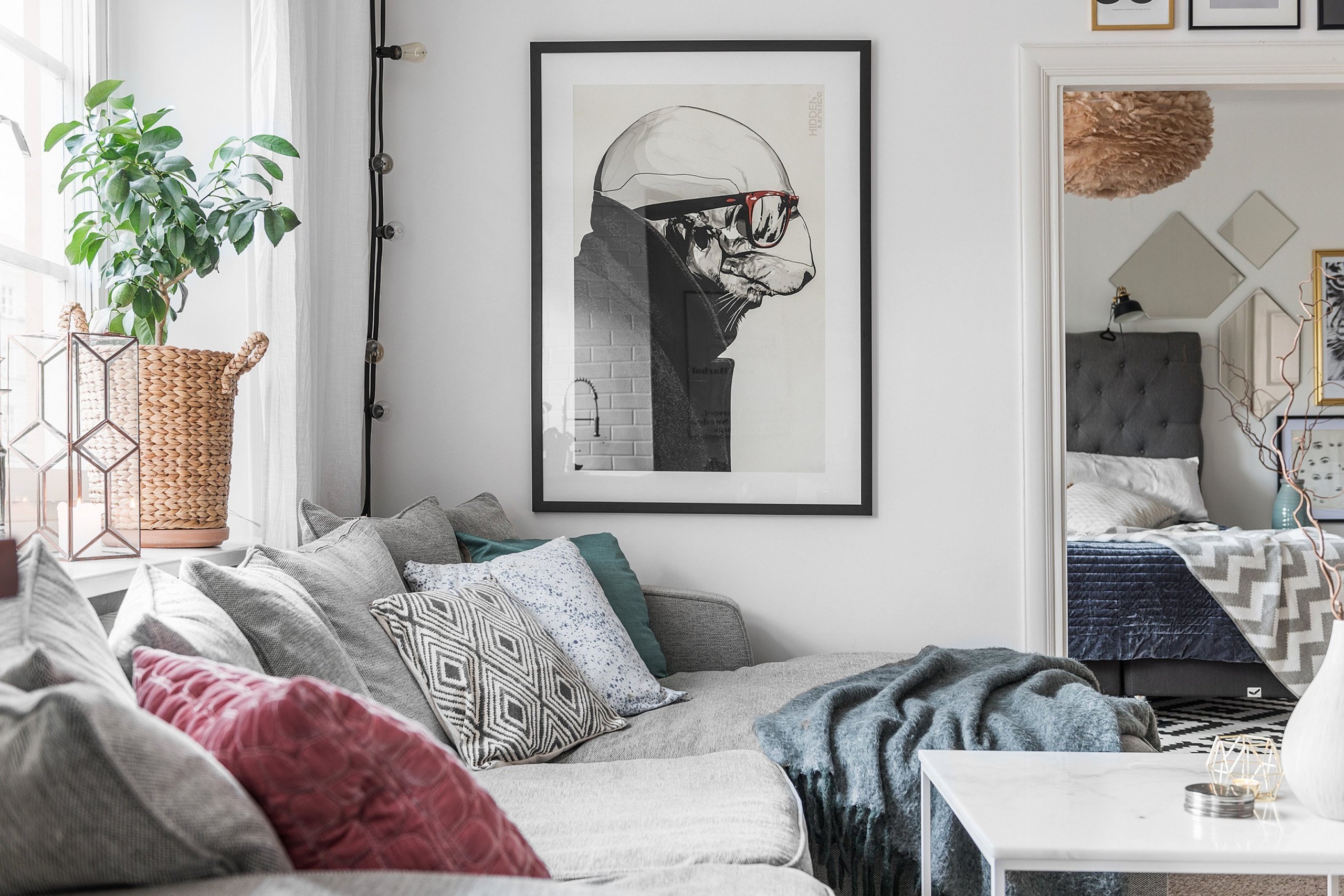 Skandinávské bydlení s pastelovými akcenty