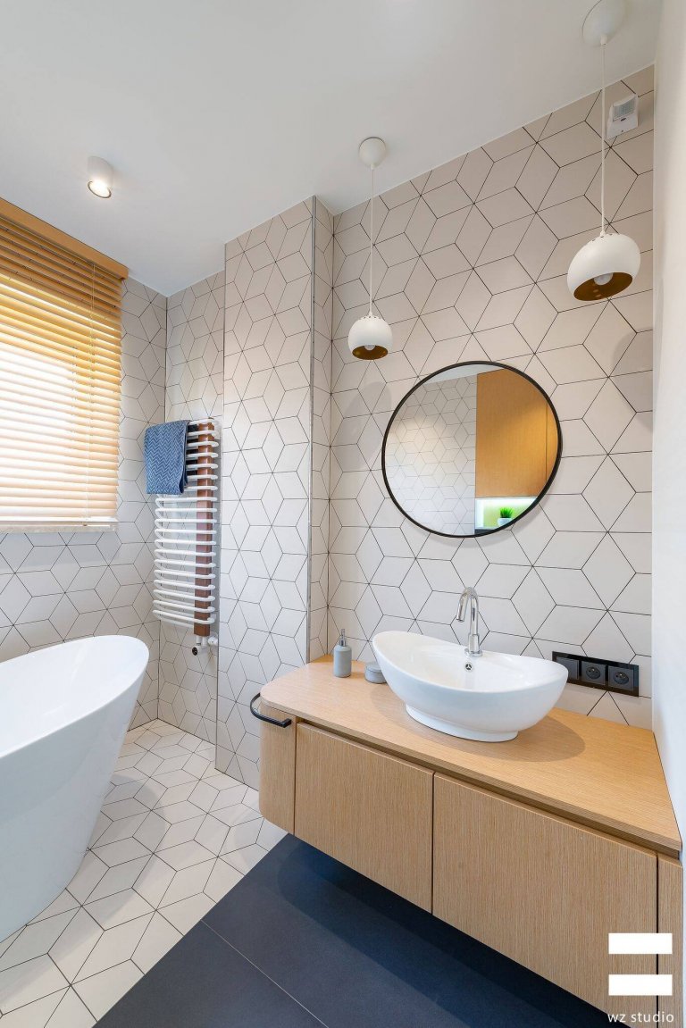 Svěží interiér domu ve Varšavě