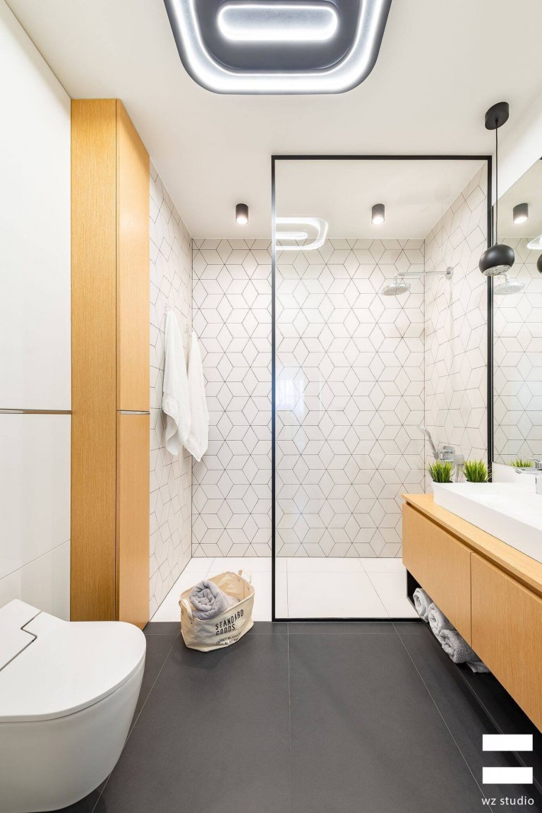 Svěží interiér domu ve Varšavě