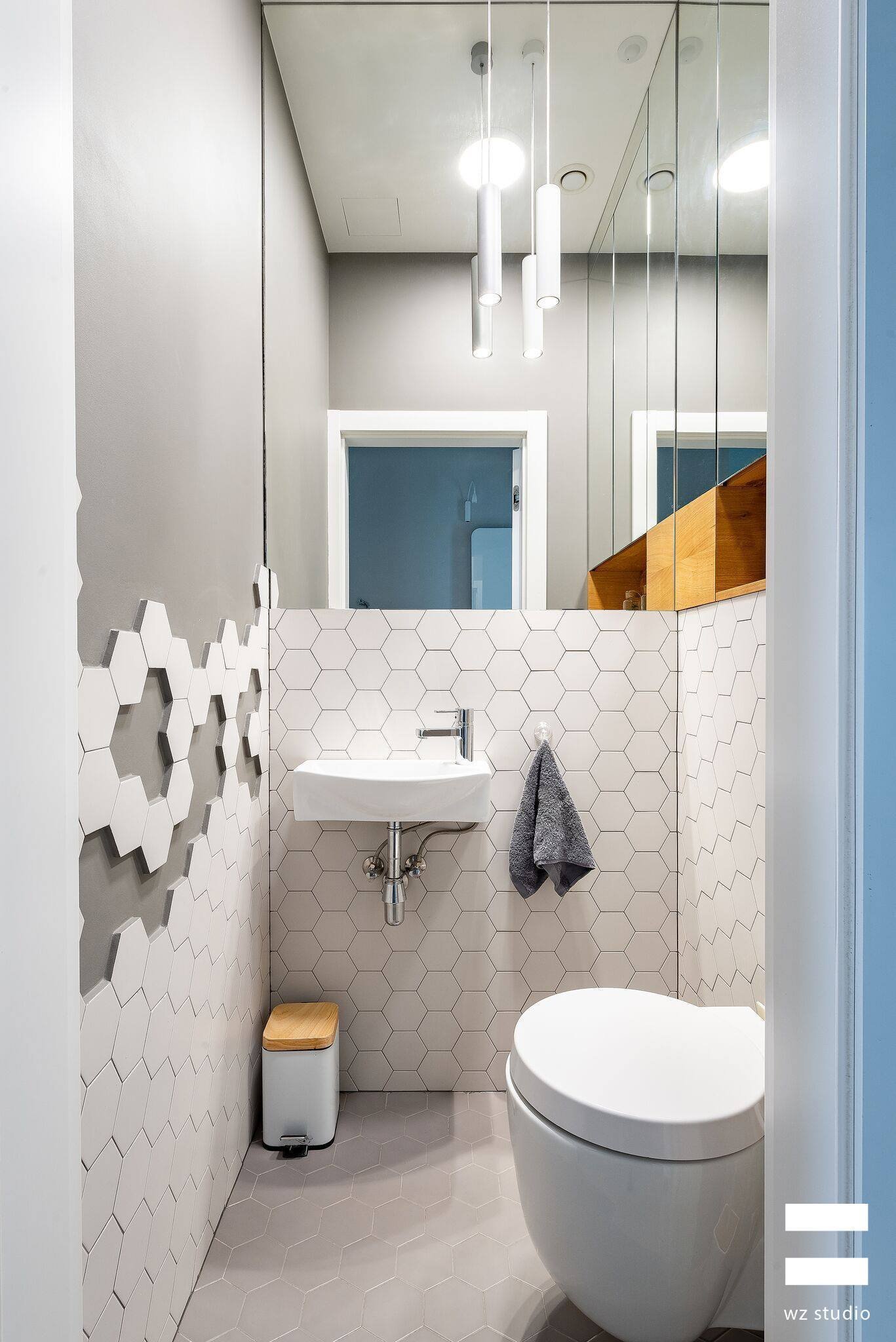 Svěží interiér domu ve Varšavě