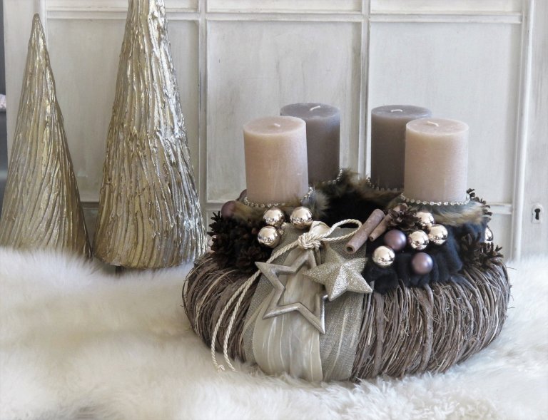 Trendy adventních věnců pro rok 2018