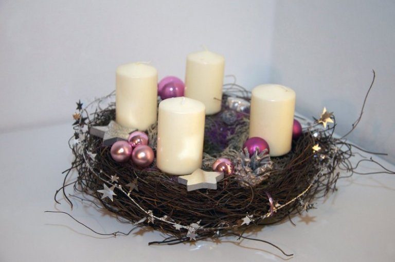 Trendy adventních věnců pro rok 2018