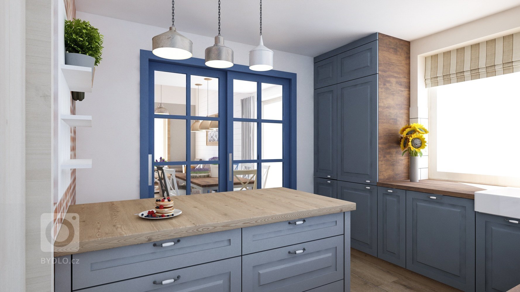 Jedná se o návrh interiéru v novostavbě pro slovenského zákazníka. Venkovský styl koresponduje s lokalitou, ve které se bude dům stavět a proto byly zvoleny…