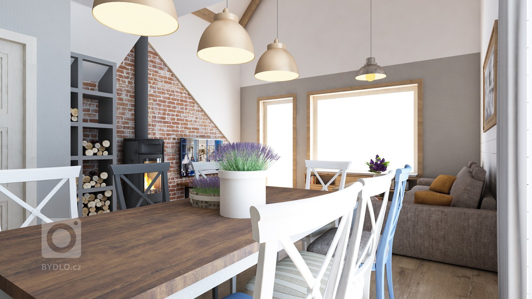 Jedná se o návrh interiéru v novostavbě pro slovenského zákazníka. Venkovský styl koresponduje s lokalitou, ve které se bude dům stavět a proto byly zvoleny…