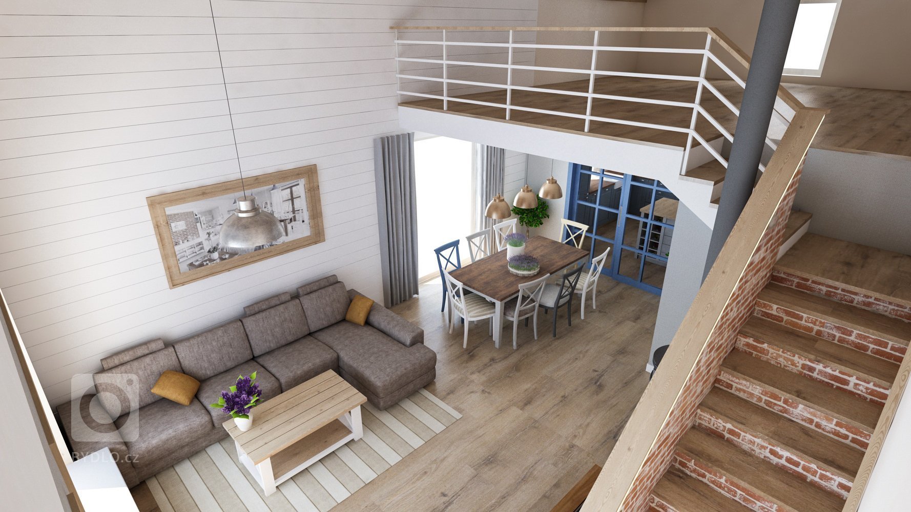 Jedná se o návrh interiéru v novostavbě pro slovenského zákazníka. Venkovský styl koresponduje s lokalitou, ve které se bude dům stavět a proto byly zvoleny…