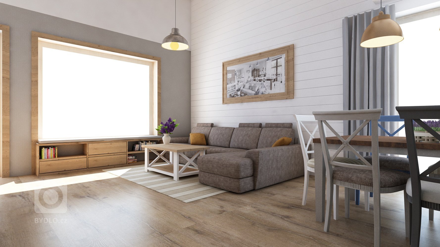 Jedná se o návrh interiéru v novostavbě pro slovenského zákazníka. Venkovský styl koresponduje s lokalitou, ve které se bude dům stavět a proto byly zvoleny…