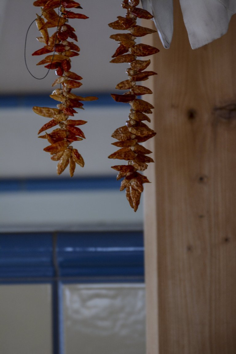 Kachlová kamna s vložkou Olsberg Profi Plus 12 a sporákem na vaření, která vytápějí krásnou roubenku. Nechybí také vyhřívaná lavice. Kachle K&amp;K POKER…