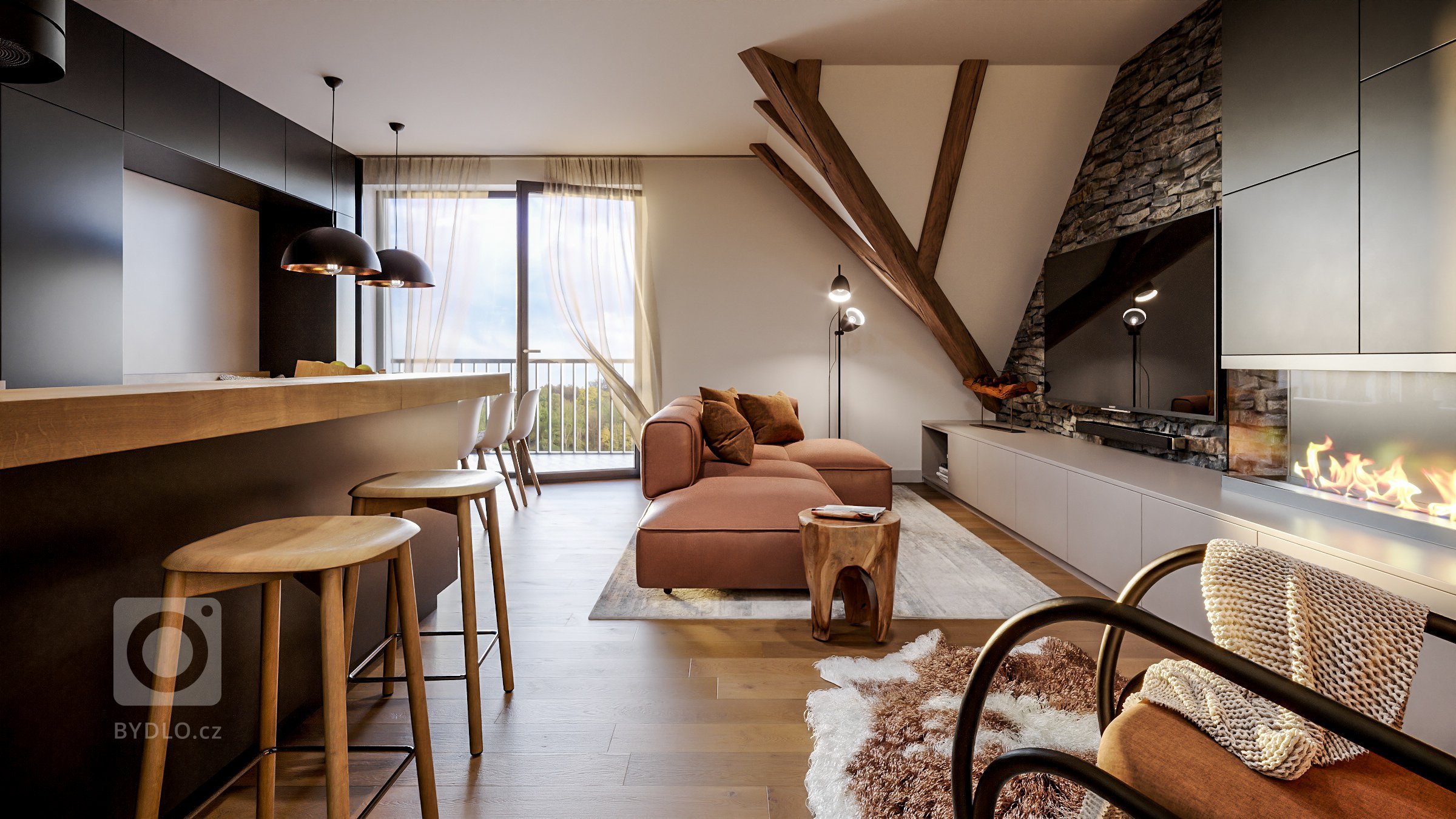 Pro developerský projekt apartmánového domu v Harrachově jsme navrhli možné podoby interiérů. Základem všech interiérů jsou bílé dveře a antracitová okna.
…