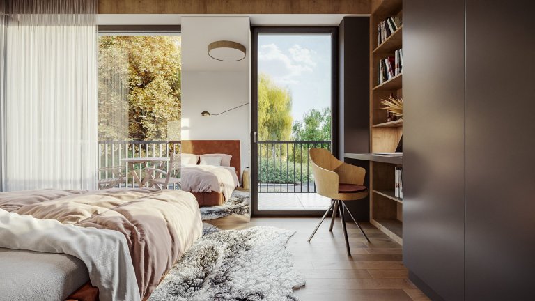 Pro developerský projekt apartmánového domu v Harrachově jsme navrhli možné podoby interiérů. Základem všech interiérů jsou bílé dveře a antracitová okna.
…
