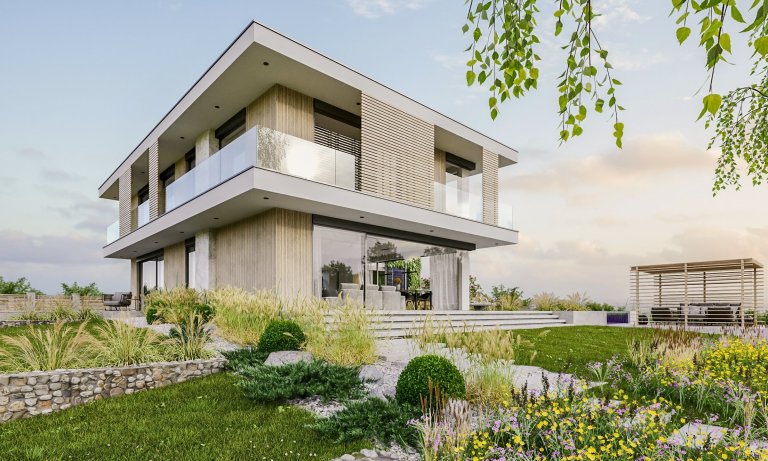 Projekt rodinných domů nabízí luxusní bydlení&nbsp; na slunném, jižně orientovaném, mírně svažitém&nbsp;území&nbsp;v jihovýchodní části&nbsp;obce.

Domy jsou…