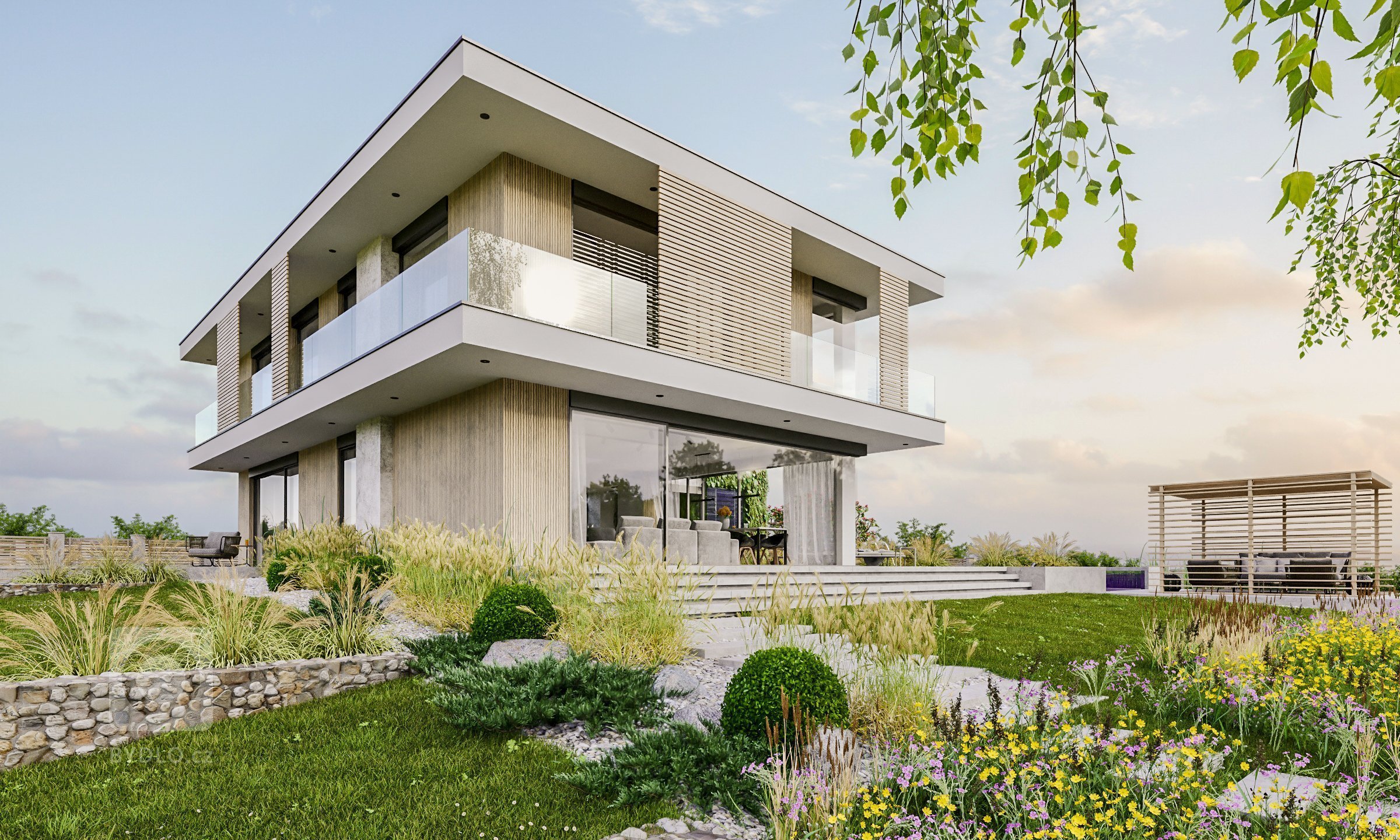 Projekt rodinných domů nabízí luxusní bydlení&nbsp; na slunném, jižně orientovaném, mírně svažitém&nbsp;území&nbsp;v jihovýchodní části&nbsp;obce.

Domy jsou…