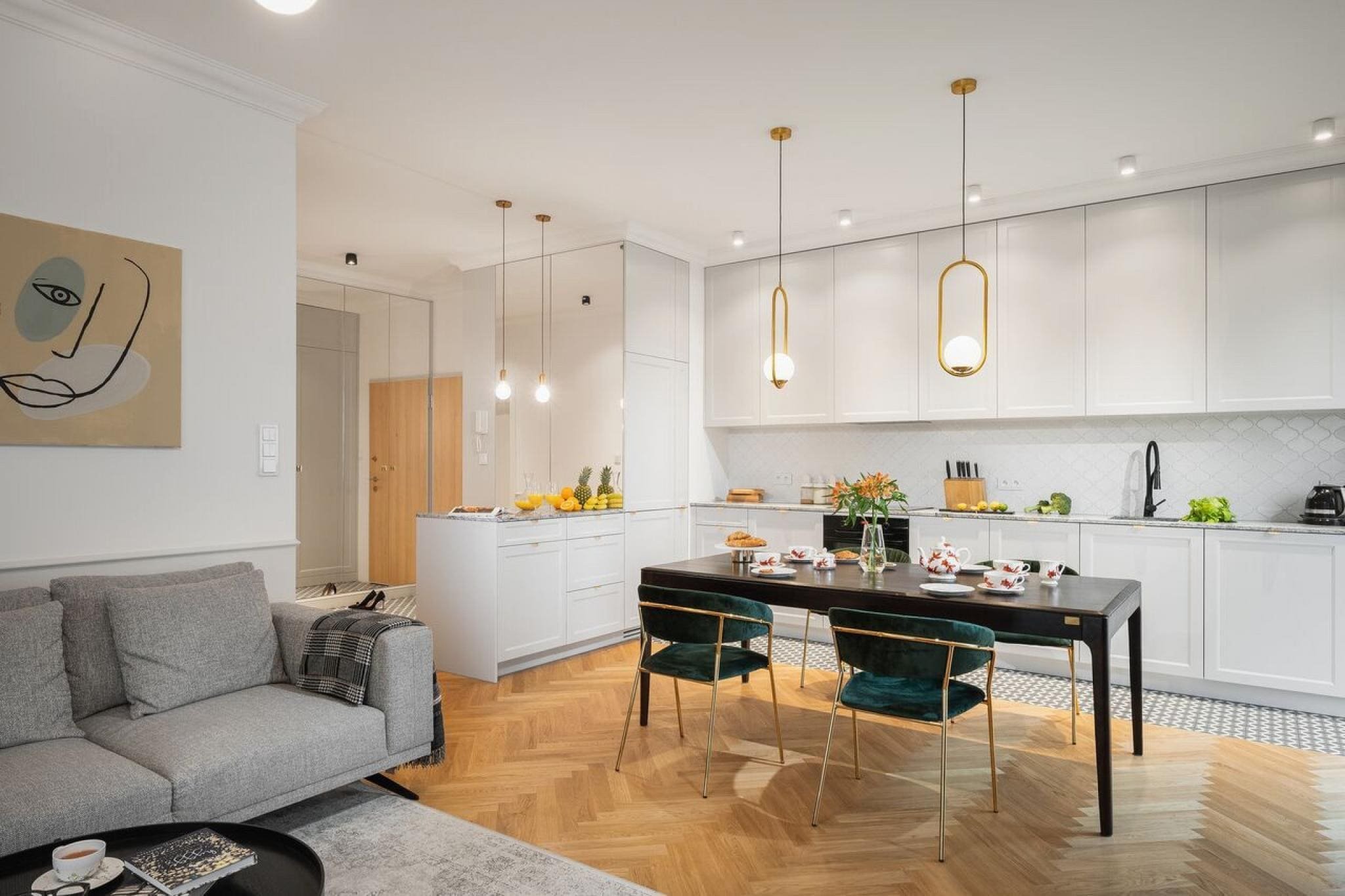 Byt v eklektickém stylu s dotekem pařížského šarmu