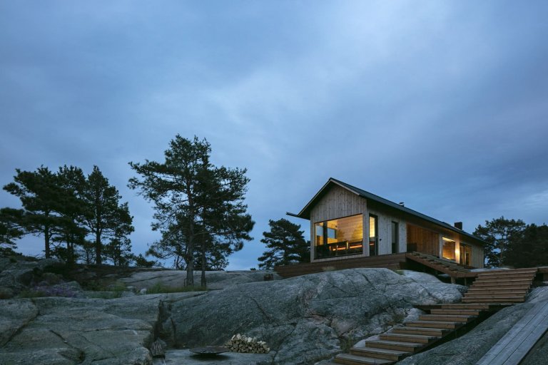 Soběstačné domy ve finském souostroví