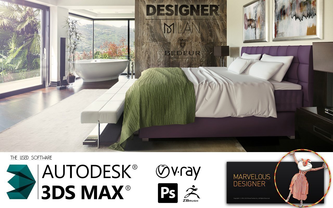 Design pestelí a ložnic pro Bedeur
