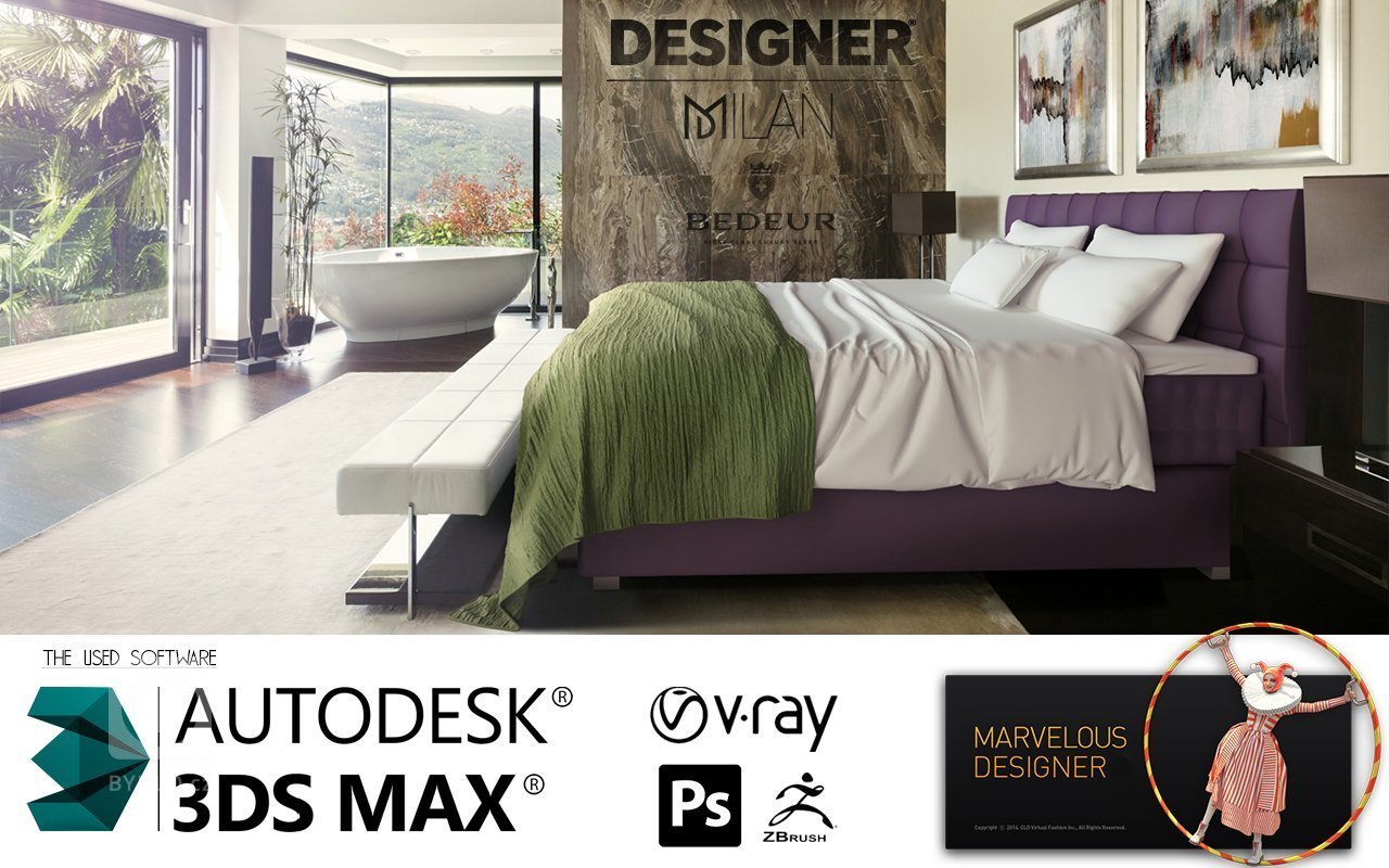 Design pestelí a ložnic pro Bedeur
