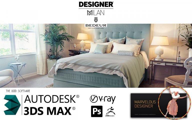 Design pestelí a ložnic pro Bedeur
