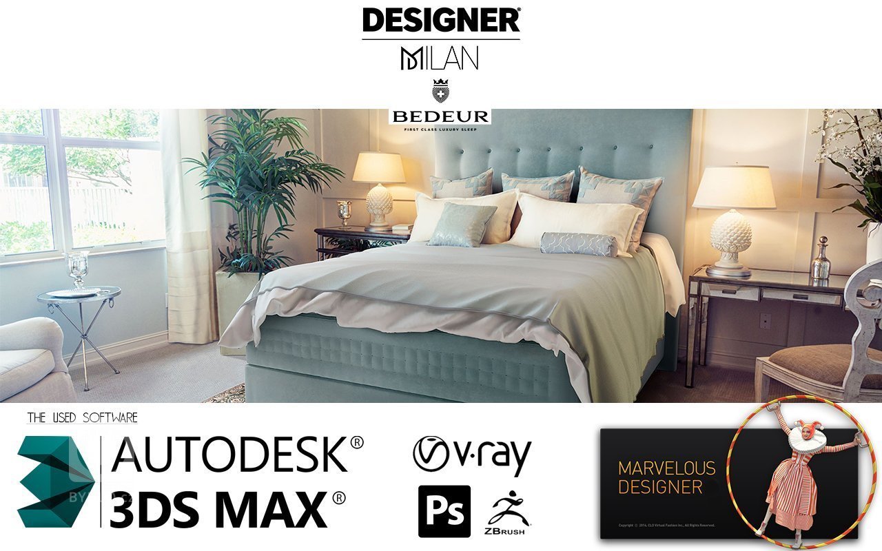 Design pestelí a ložnic pro Bedeur
