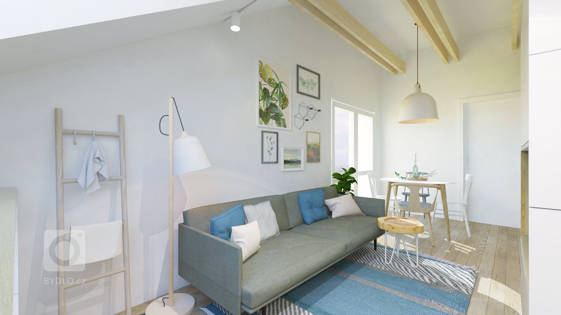 Návrh interiéru podkrovného bytu využíva relatívne malý priestor dennej zóny na maximum, pričom ho opticky neprepĺňa. Líniová hmota kuchyne plynulo prechádza…