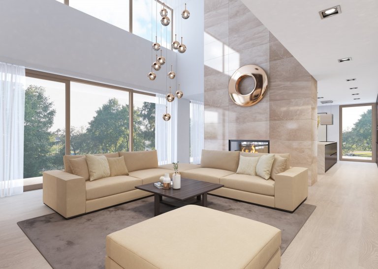 Návrh interiéru dvoupodlažního domu, kde jsou použity exkluzivní materiály s vysokou kvalitou. Interiéry jsou řešeny velkoryse, obzvláště hlavní denní prostor…