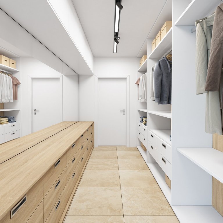 Návrh interiéru dvoupodlažního domu, kde jsou použity exkluzivní materiály s vysokou kvalitou. Interiéry jsou řešeny velkoryse, obzvláště hlavní denní prostor…