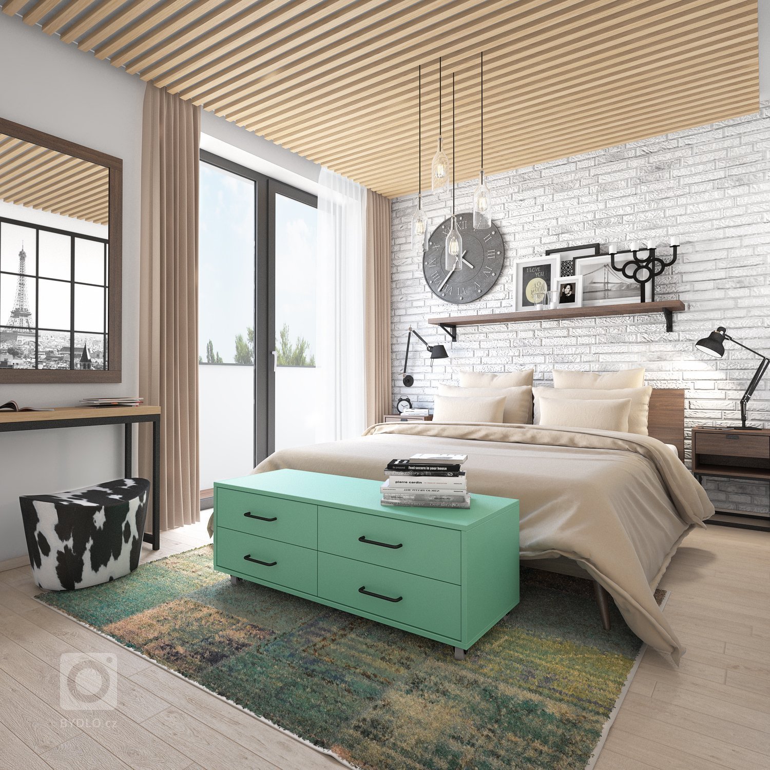 Interiér tohoto bytu je navrhnut v&nbsp;kombinaci industriálního stylu s retro prvky a materiály. Vzniknul tak originální návrh, který odráží styl života…