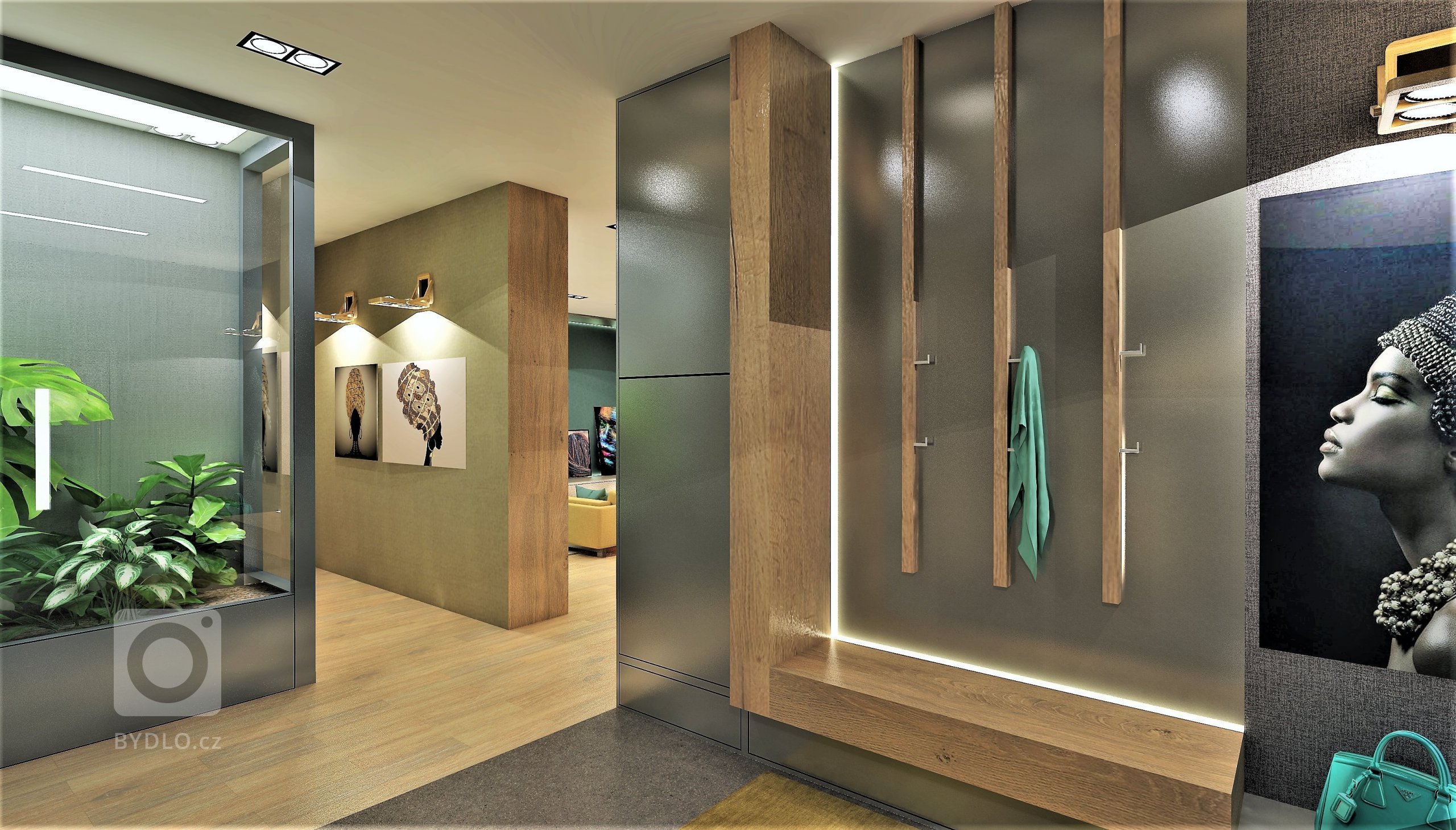 Pro milovníky cestování jsem navrhla interiér domu s nádechem etno stylu a exotiky. Teplé hřejivé tóny a tmavší barvy jim připomínají africkou noc, výrazné…