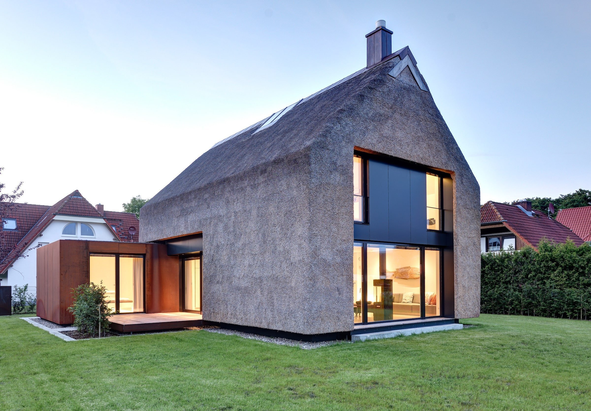 Dům s rákosovou fasádou