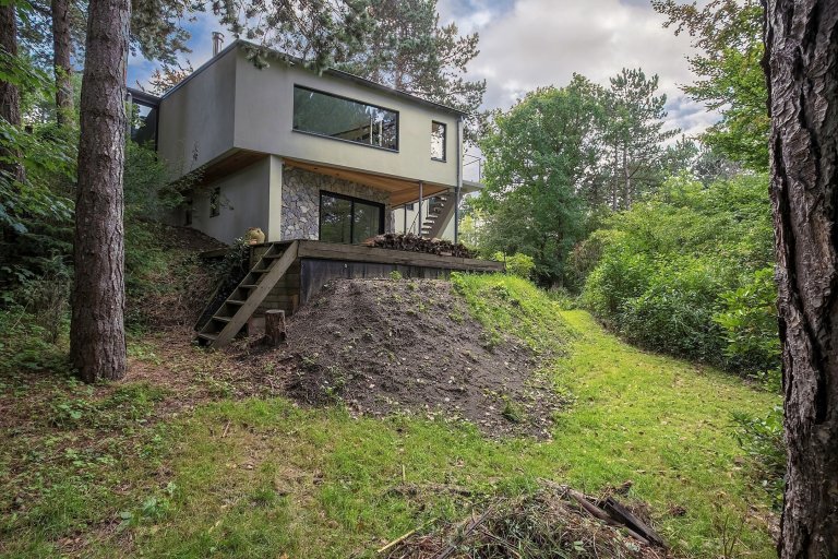 Dům obklopený lesem