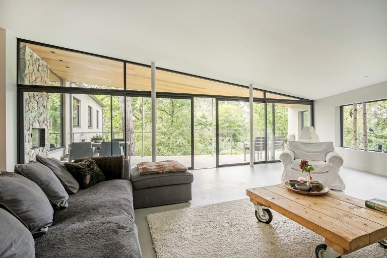 Dům obklopený lesem