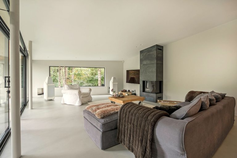 Dům obklopený lesem