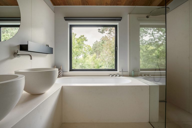 Dům obklopený lesem